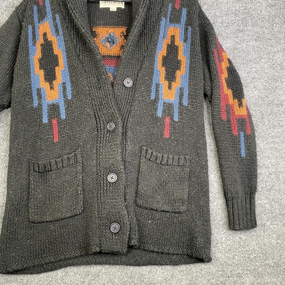 Idyllwind Cardigan Sweater Womens XS Multicolor Aztec Western Shawl Knit Chunky - Picture 3 of 9